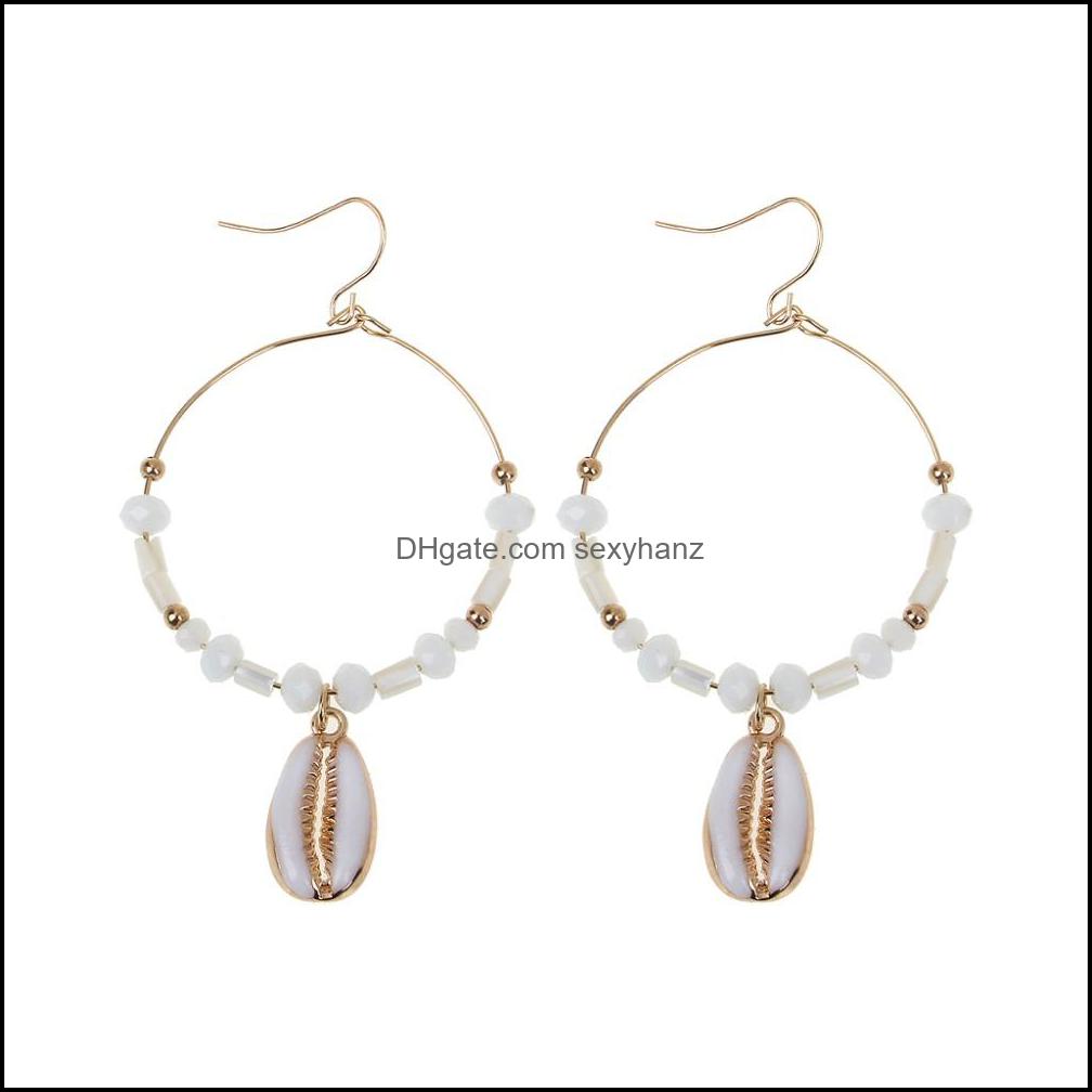 Dangle & Chandelier Bohemia Sea Shell Round Circle Stone Beaded Earrings Summer Seaside Jewelry Drop Delivery 2021 Gufew
Dangle & Chandelier Bohemia Sea Shell Round Circle Stone Beaded Earrings Summer Seaside Jewelry Drop Delivery 2021 Gufew