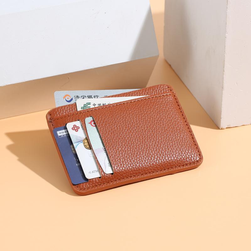 Card Holders Korean Ultra-Thin PU Leather Men's Women's Slim Small Wallets Mini Business Clip Case Coin Purses, Black
Card Holders Korean Ultra-Thin PU Leather Men's Women's Slim Small Wallets Mini Business Clip Case Coin Purses, Black