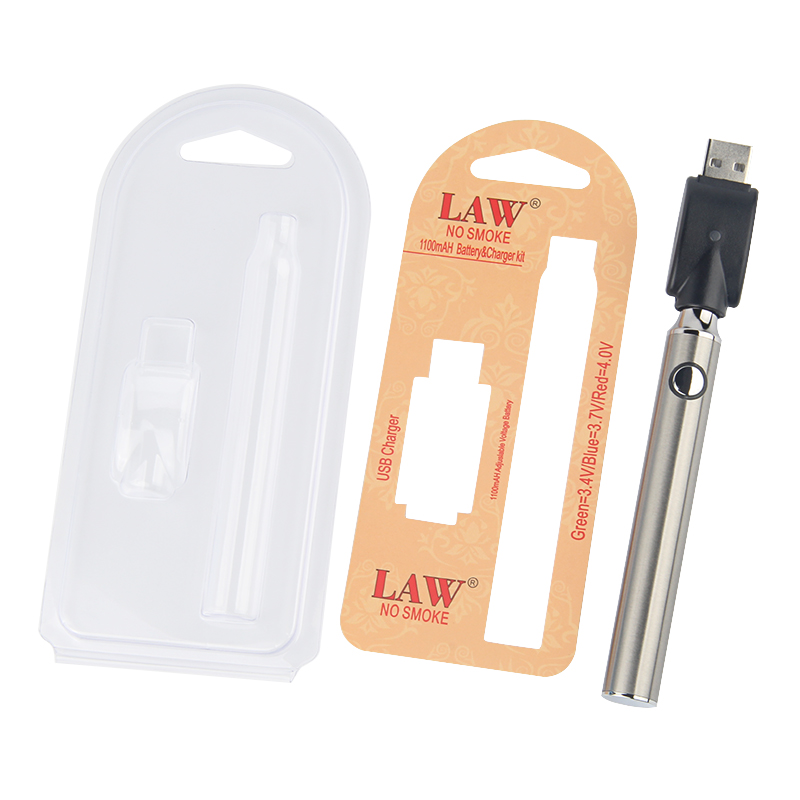 MOQ 10Pcs Law Batteries Vape Pen VV Preheat Battery Kit 1100mAh 510 Thread O Pens Bud Preheating Function
MOQ 10Pcs Law Batteries Vape Pen VV Preheat Battery Kit 1100mAh 510 Thread O Pens Bud Preheating Function