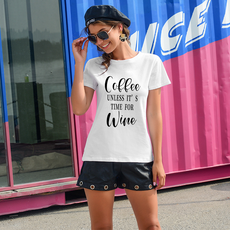 2021 Summer European and American Women Tshirt O-neck Cotton Short-sleeved English Printed Casual T-shirt Short Qo72, Burgundy
2021 Summer European and American Women Tshirt O-neck Cotton Short-sleeved English Printed Casual T-shirt Short Qo72, Burgundy