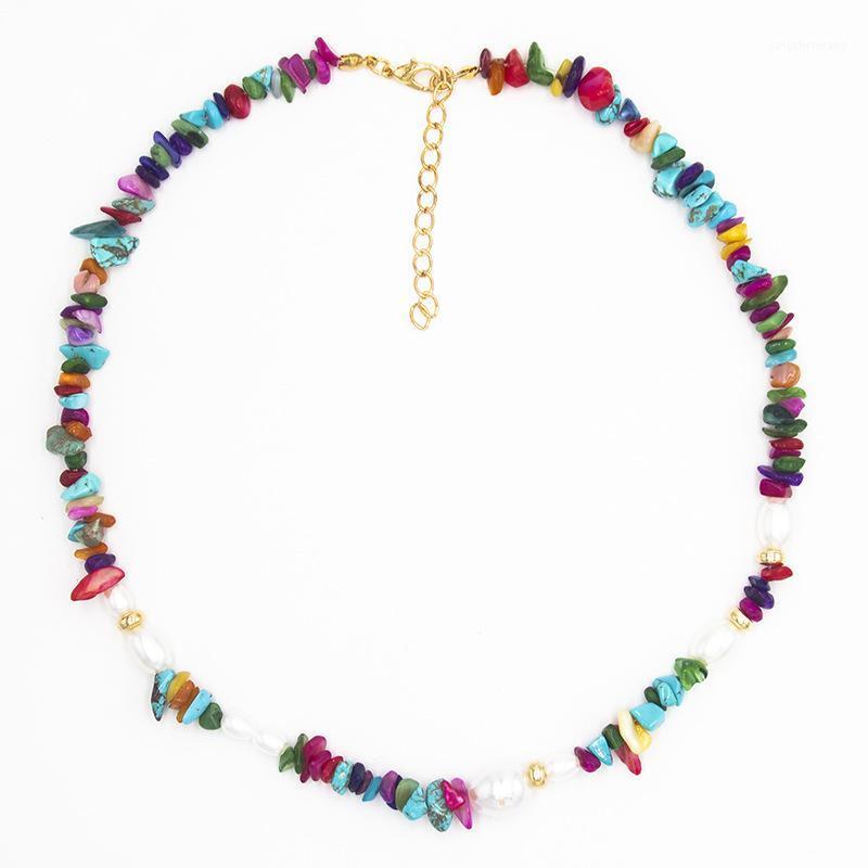 Chains Fashion Bohemian Colored Natural Gravel Imitation Pearl National Style Lady Jewelry Necklace For Women
Chains Fashion Bohemian Colored Natural Gravel Imitation Pearl National Style Lady Jewelry Necklace For Women