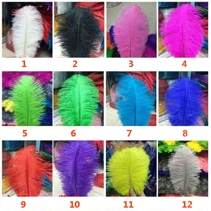 Decorative Ostrich Feathers in Various Shades Ideal for Weddings, Birthdays, and More (25-30cm)