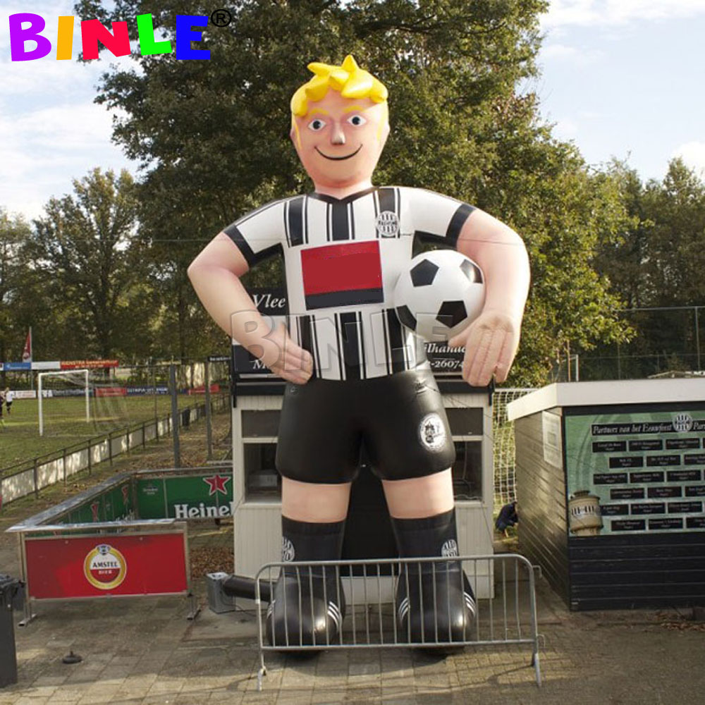Giant cool inflatable football player,soccer sportman for sports event games
