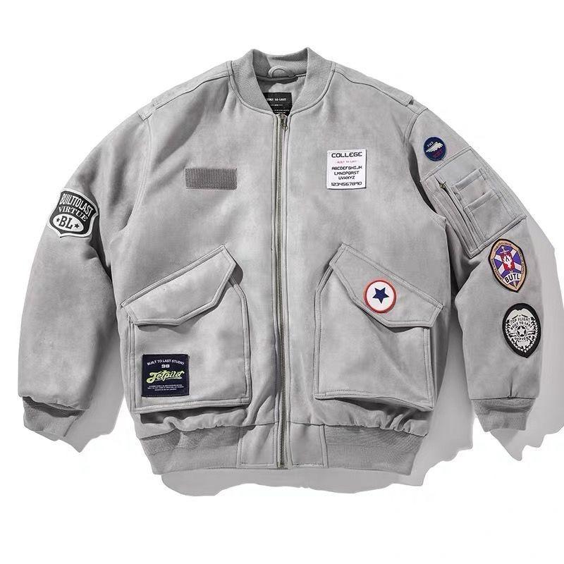 Men's Jackets Loose Trendy Jacket Baseball Uniform Autumn White Workwear Embroidered Large Size, Black;brown
Men's Jackets Loose Trendy Jacket Baseball Uniform Autumn White Workwear Embroidered Large Size, Black;brown