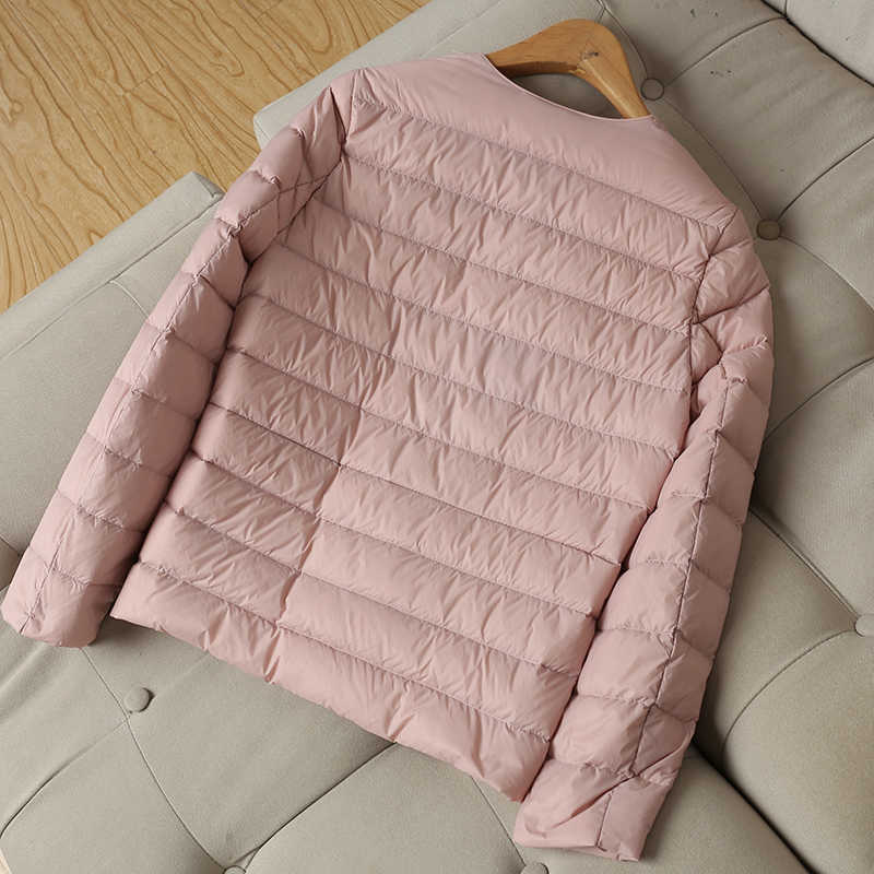 Fitaylor Winter Women Ultra Light White Duck Down Jacket Short Coats Plus Size S-3xl Warm Female Down Jacket Outerwear 210819