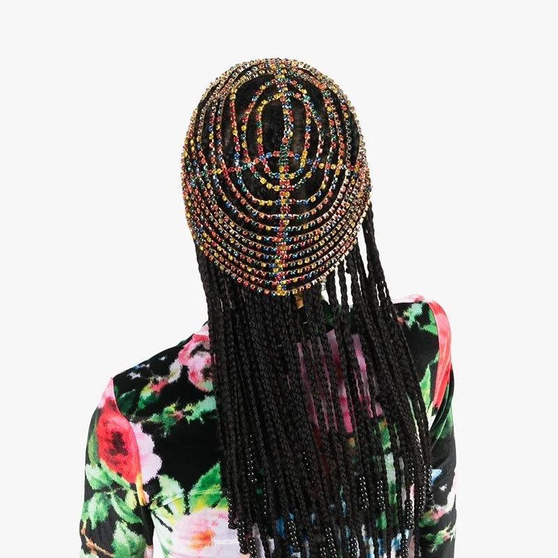 Hair Clips & Barrettes Chran Trendy Colorful Rhinestone Hairbands Hats Headband Chain For Women Multi Layer Boho Head Forehead Hairwair
Hair Clips & Barrettes Chran Trendy Colorful Rhinestone Hairbands Hats Headband Chain For Women Multi Layer Boho Head Forehead Hairwair