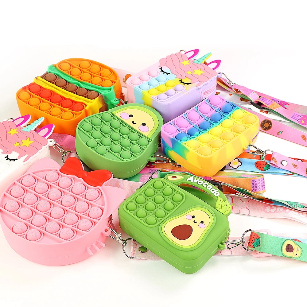 Coin Purse Wallet Ladies Bag Rainbow Unicorn Shoulder Strap Bag Fidget Toy Push Bubble Bag Hamburger Crossbody Bags For Girls
Coin Purse Wallet Ladies Bag Rainbow Unicorn Shoulder Strap Bag Fidget Toy Push Bubble Bag Hamburger Crossbody Bags For Girls