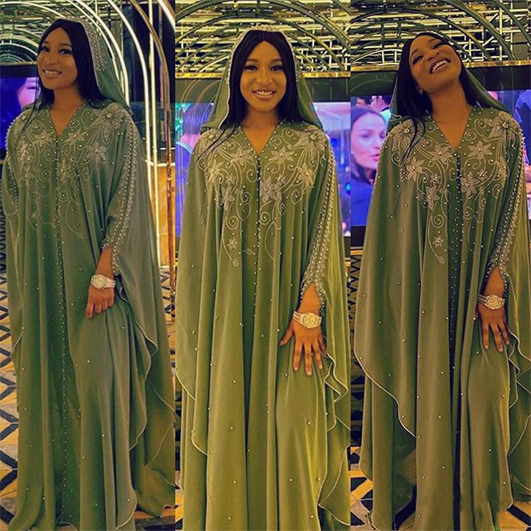 Ethnic Clothing Selling Abayas For Women Africa Eur US Dress Robe Pearl Chiffon Heavy Industry Rhinestone Cannonball Cardigan Kimono
Ethnic Clothing Selling Abayas For Women Africa Eur US Dress Robe Pearl Chiffon Heavy Industry Rhinestone Cannonball Cardigan Kimono