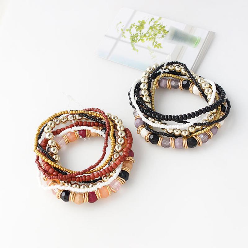 Beaded, Strands Bead Wristband Creative Multilayer Beaded Bracelet Bohemian Beads Chains Bangle Boho Jewelry For Women
Beaded, Strands Bead Wristband Creative Multilayer Beaded Bracelet Bohemian Beads Chains Bangle Boho Jewelry For Women