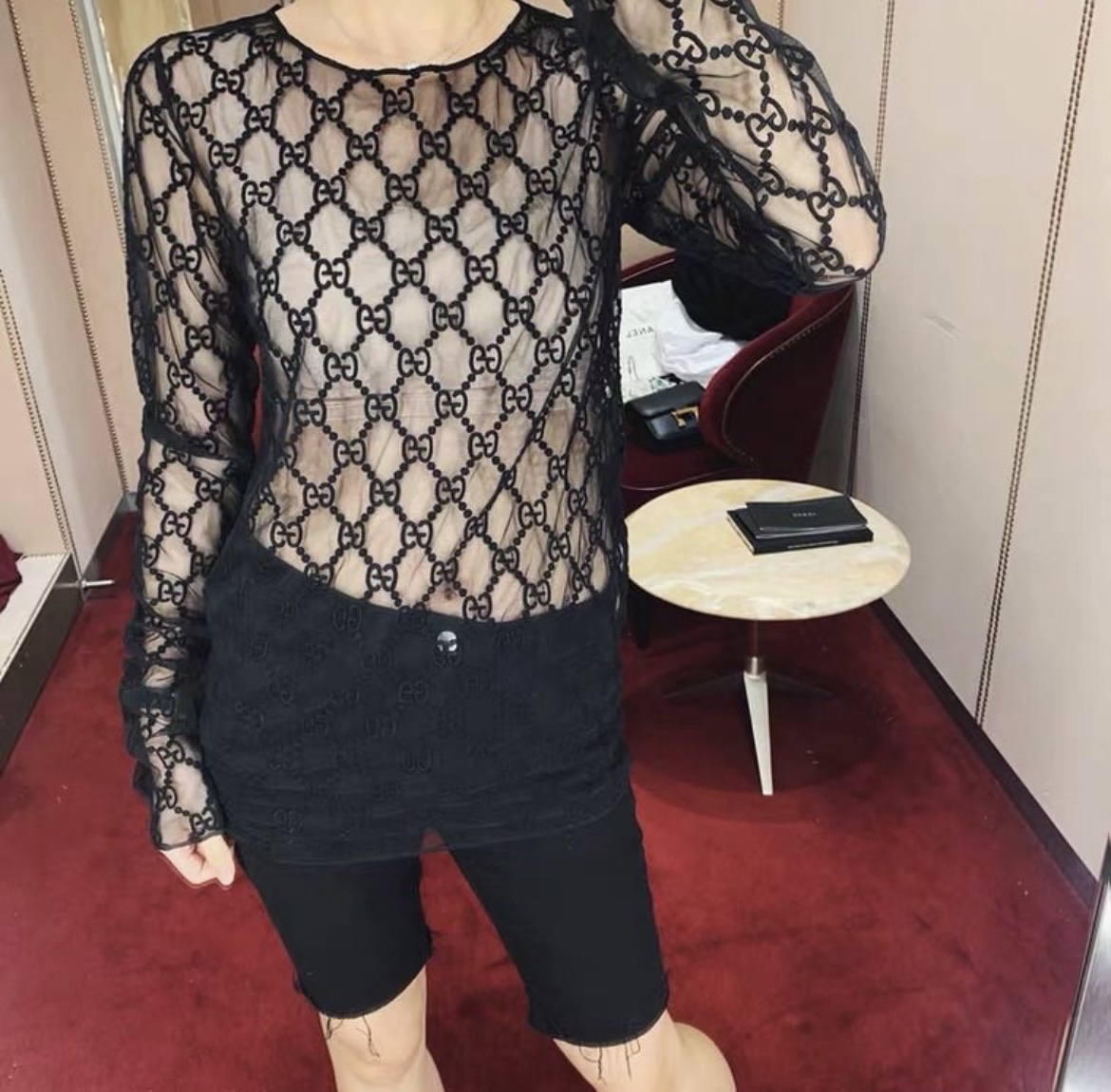 Designer clothing women Fashion Sexy lace Womens crew neck Shirts Classic Letter Embroidery Lady Tee Party Banquet Trendy Girls Transparent, White
Designer clothing women Fashion Sexy lace Womens crew neck Shirts Classic Letter Embroidery Lady Tee Party Banquet Trendy Girls Transparent, White
