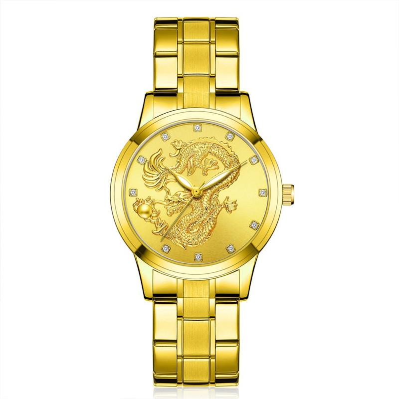 Wristwatches Fashion Watch Men Dragon Quartz Men's Clock Mens Watches Top Casual Dress Gifts For Husband