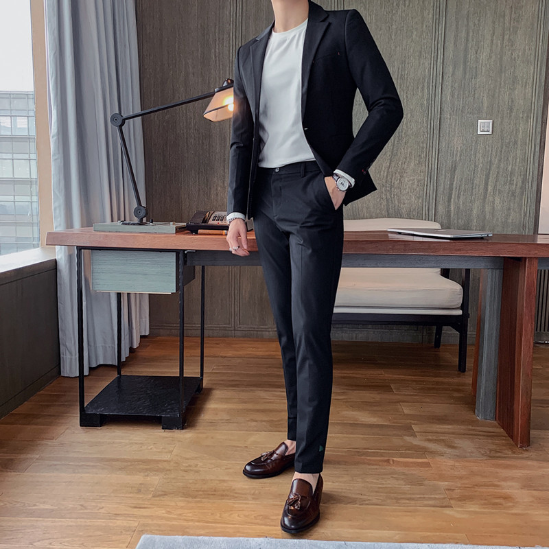 2021 Male Autumn Solid New Winter Embroidered Wedding Suits for Korean Men Fine Adjustment Formal Business Wear Men's Clothes 4xl-s I8a0, Dark grey
2021 Male Autumn Solid New Winter Embroidered Wedding Suits for Korean Men Fine Adjustment Formal Business Wear Men's Clothes 4xl-s I8a0, Dark grey