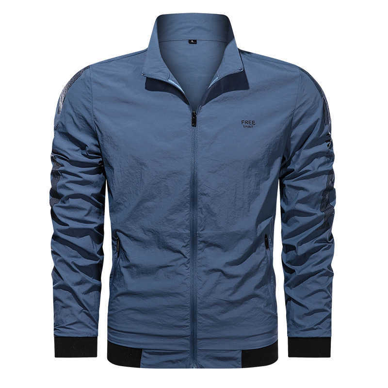 Windproof Cycling Jackets Men Thin Waterproof Rain Windbreaker Bike Coat Outdoor Sports MTB Long Sleeve Jersey Summer 210811