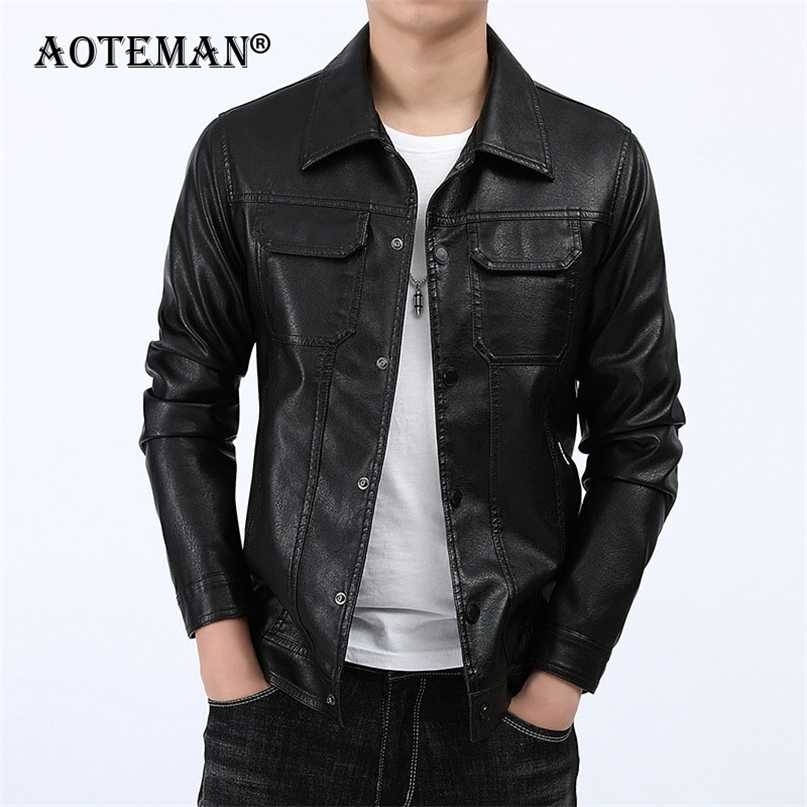 Men PU Leather Jackets Slim Fit Coat Solid Business Jacket Fashion Male Outwears Casual Biker Motorcycle LM101 211110, Black
Men PU Leather Jackets Slim Fit Coat Solid Business Jacket Fashion Male Outwears Casual Biker Motorcycle LM101 211110, Black