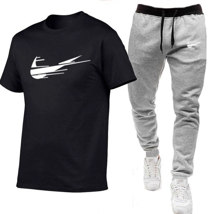Men' Shirt Tracksuit Two Pieces Sets Men Casual Fitness Sport Suit Short Sleeve t Shirt+Trousers Men' Casual Sportswear Suits
Men' Shirt Tracksuit Two Pieces Sets Men Casual Fitness Sport Suit Short Sleeve t Shirt+Trousers Men' Casual Sportswear Suits
