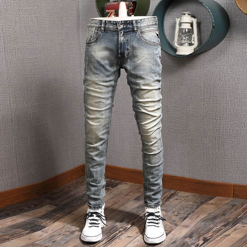 2021 New Italian Style Fashion Men Jeans Retro Wash Elastic Slim Fit Denim Pants High Quality Classical Vintage Designer Long Trousers Mlil, Retro color
2021 New Italian Style Fashion Men Jeans Retro Wash Elastic Slim Fit Denim Pants High Quality Classical Vintage Designer Long Trousers Mlil, Retro color
