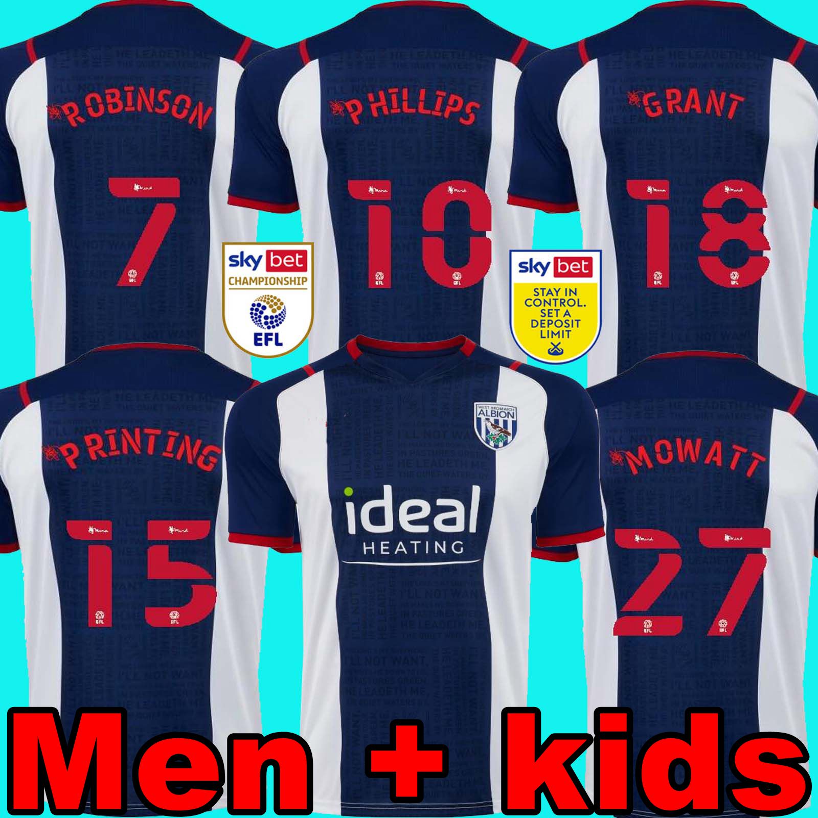 WEST 21 22 BROMWICH ALBION home soccer jersey 2021 2022 away football shirt kit camiseta de futbol BROM MEN + KIDS Robson-Kanu uniform SHIRTS
WEST 21 22 BROMWICH ALBION home soccer jersey 2021 2022 away football shirt kit camiseta de futbol BROM MEN + KIDS Robson-Kanu uniform SHIRTS