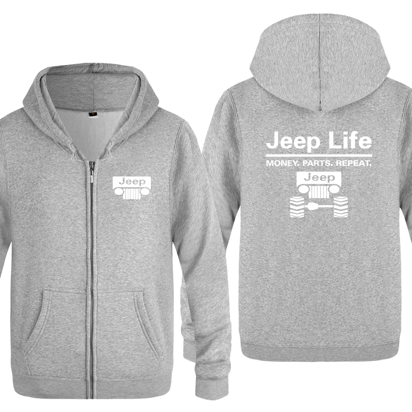 Car Life - Money Parts Repeat Novelty Creative Sweatshirts Men Mens Zipper Hooded Fleece Hoodies Cardigans 201020