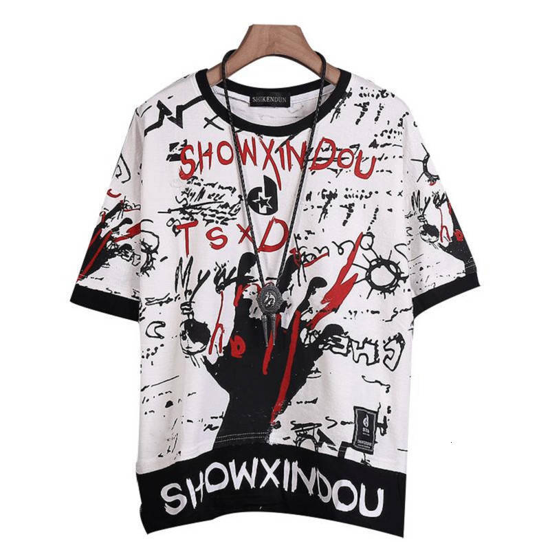 2021 New Harajuku Coreano Punk Camiseta Masculina Vero Hip Hop Topos Streetwear Graffiti Oversize Tshirt Masculino Casual De Alta Rua Superi, Black
2021 New Harajuku Coreano Punk Camiseta Masculina Vero Hip Hop Topos Streetwear Graffiti Oversize Tshirt Masculino Casual De Alta Rua Superi, Black