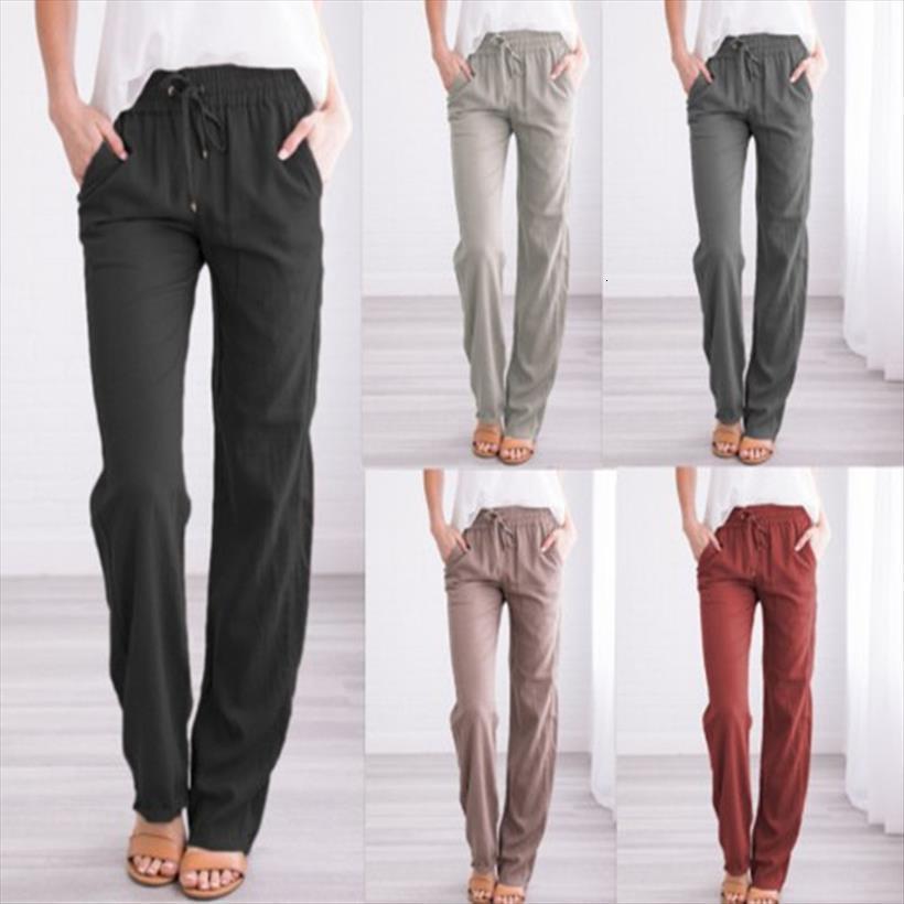 vintage causal loose cotton linen women capri straight elastic waist long trousers pantalon femme pantalones mujer, Black;white 
vintage causal loose cotton linen women capri straight elastic waist long trousers pantalon femme pantalones mujer, Black;white