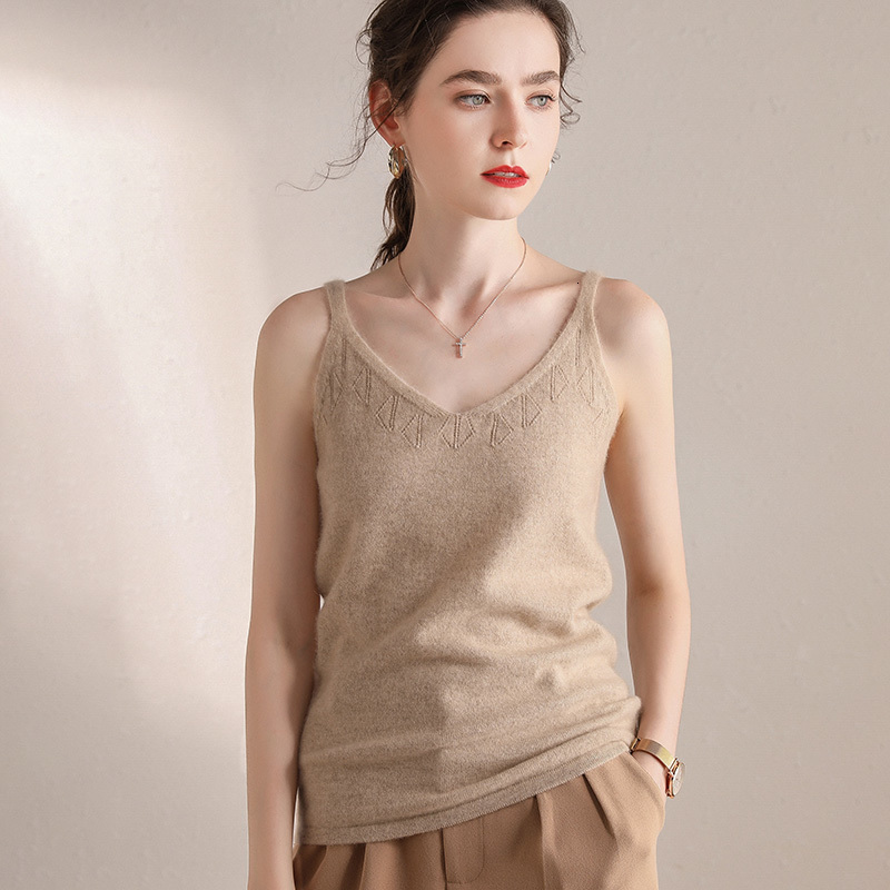 2021 New Autumn Winter Warm Thickening Women Knitting V-neck Sexy Female Vest Sweater 100% Cashmere Perb, Medium camel
2021 New Autumn Winter Warm Thickening Women Knitting V-neck Sexy Female Vest Sweater 100% Cashmere Perb, Medium camel