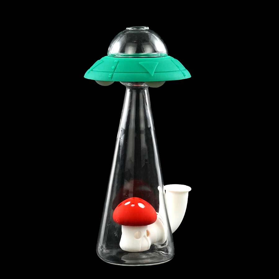 water smoking pipe glass bong straight hookah bongs silicone hose joint 7" The flying saucer shape
water smoking pipe glass bong straight hookah bongs silicone hose joint 7" The flying saucer shape