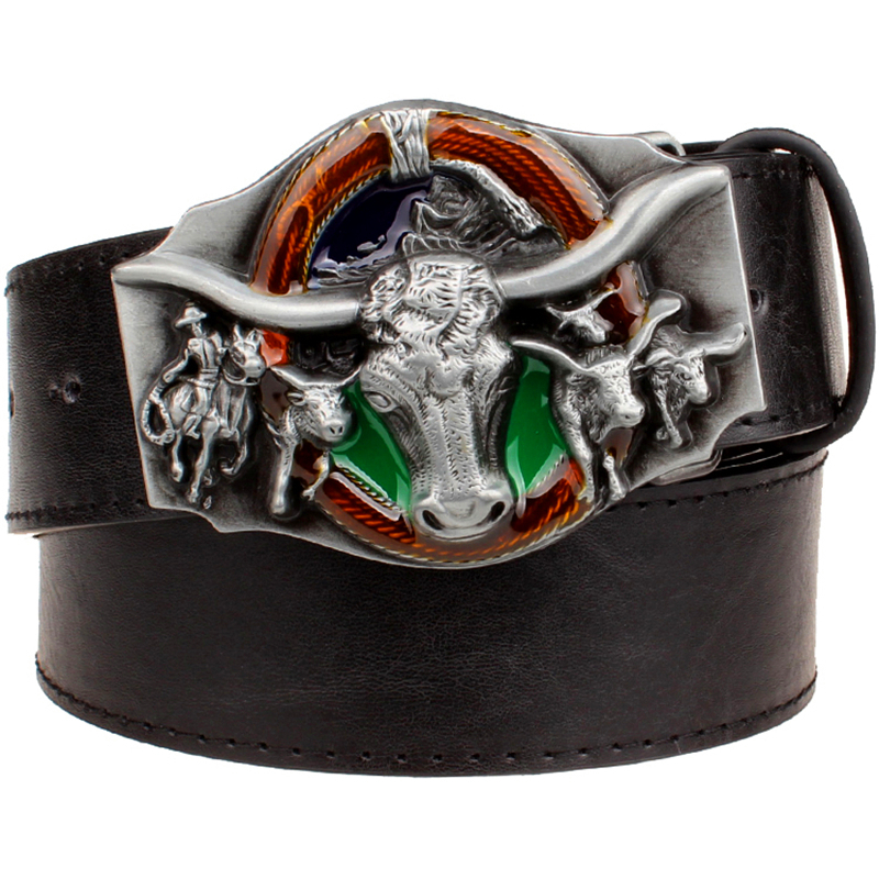 2021 New Men's Western West Cowboy Bull Head Cow Leather Metal Buckle Hip Hop Belt Men Gift F0d8, Black
2021 New Men's Western West Cowboy Bull Head Cow Leather Metal Buckle Hip Hop Belt Men Gift F0d8, Black