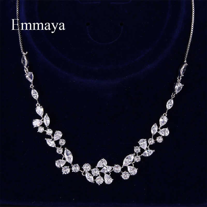 Emmaya Fashion Statement Flower Model Necklace Made By AAA Cubic Zircon Elegant Jewelry Women Attractive Gift In Party
Emmaya Fashion Statement Flower Model Necklace Made By AAA Cubic Zircon Elegant Jewelry Women Attractive Gift In Party