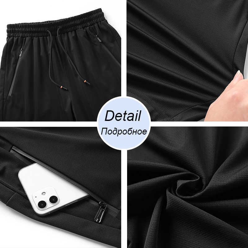 Men's Summer Breeches Shorts Elastic Sports Joggers Fitness Bermudas Shorts Men Breathable Quick Dry Big Size Beach shorts 210720