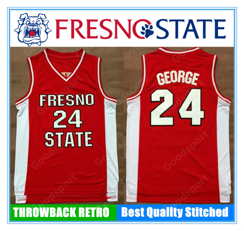 HOT FRESNO College Stitched 24 George Stitched embroidery Swingman jerseys Jersey SHIRTS sport basketball, Men
HOT FRESNO College Stitched 24 George Stitched embroidery Swingman jerseys Jersey SHIRTS sport basketball, Men