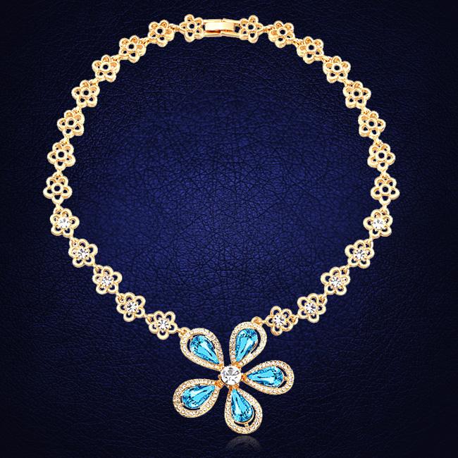 Pendant Necklaces Luxury Flower Necklace Crystal From Rose Gold Color Chain Fashion Jewelry Gift
Pendant Necklaces Luxury Flower Necklace Crystal From Rose Gold Color Chain Fashion Jewelry Gift