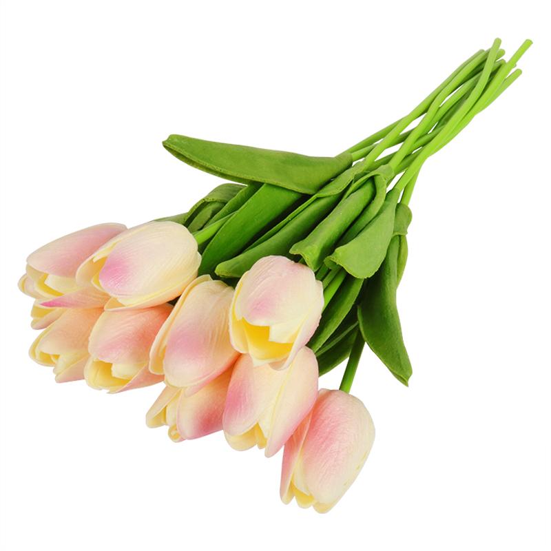 Decorative Flowers & Wreaths 10pcs Tulip Artificial Flower For Home Decoration Real Touch Fake Wedding Tulips Bouquet Garden Decor