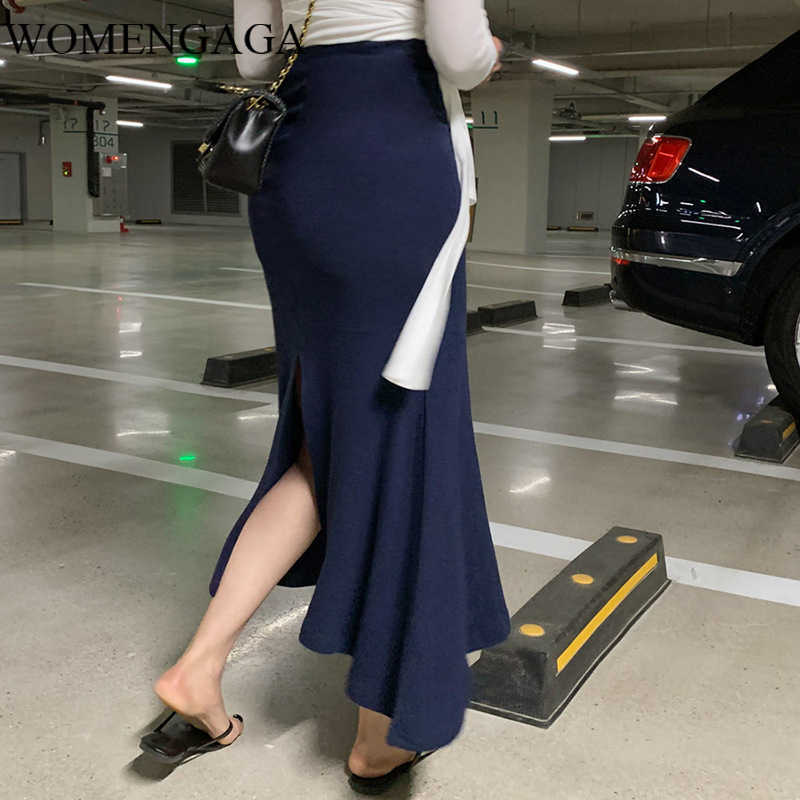 WOMENGAGA Korean Ruffle Women's Clothing Autumn Winter Slit High Waist Hip Irregular Fishtail Long Skirt Women H5XM 210603, Gray
WOMENGAGA Korean Ruffle Women's Clothing Autumn Winter Slit High Waist Hip Irregular Fishtail Long Skirt Women H5XM 210603, Gray