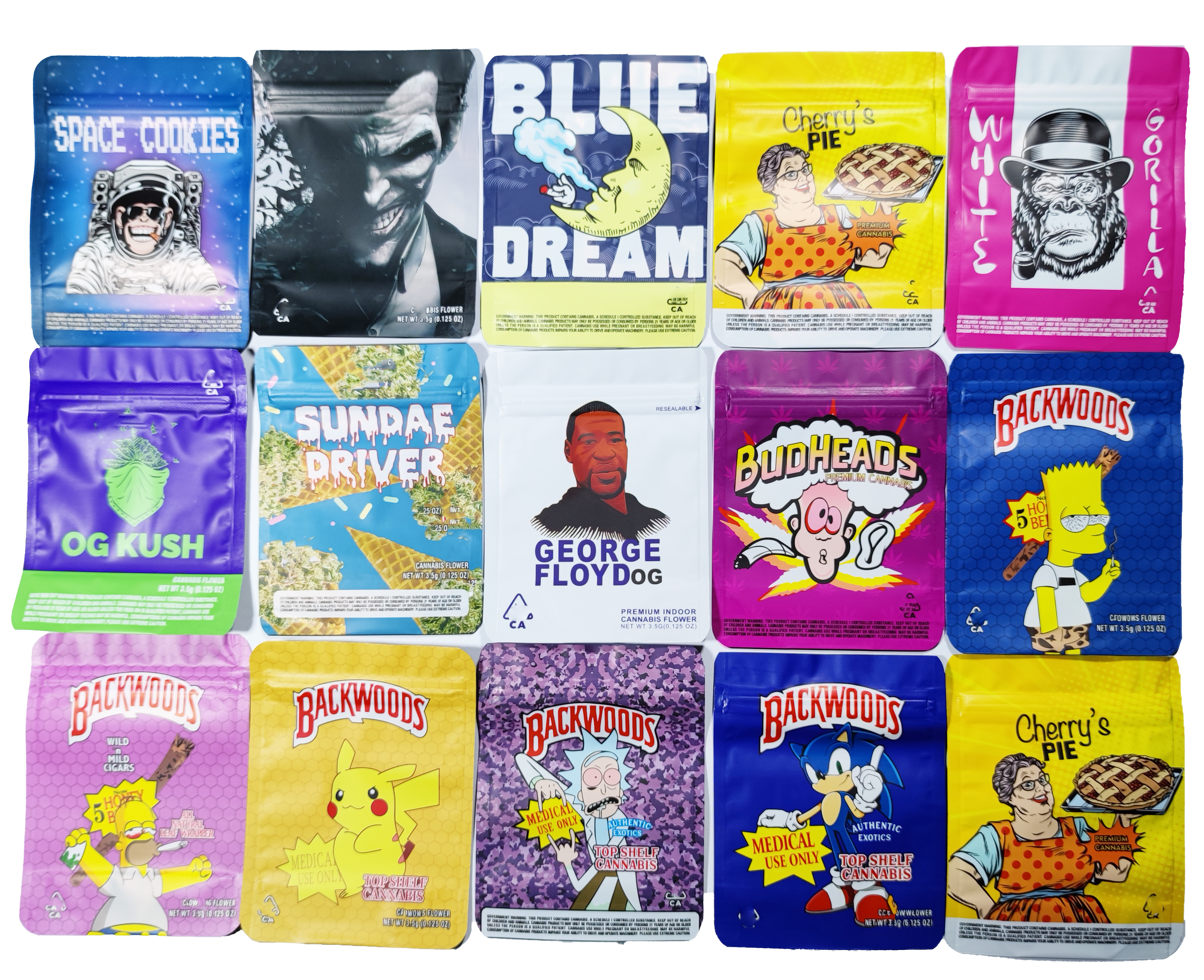 Wholesale Empty jungle boys runtz snack ziplock bags 3.5 g backwoods budheads Blue Dream white gorilla candy gummy gummies edibles mylar packaging bag
Wholesale Empty jungle boys runtz snack ziplock bags 3.5 g backwoods budheads Blue Dream white gorilla candy gummy gummies edibles mylar packaging bag