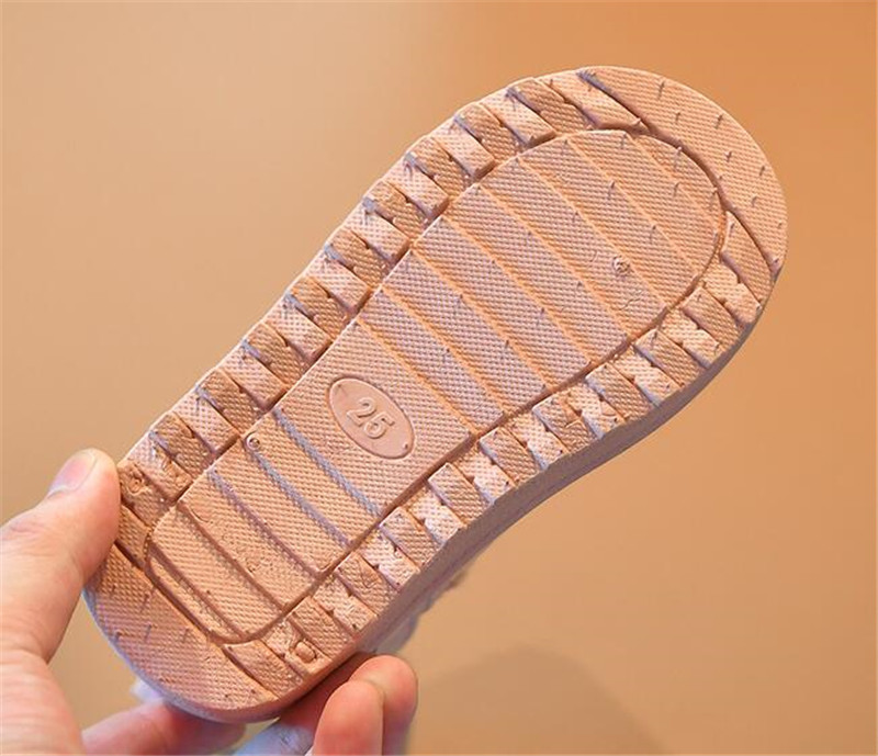 girls snow boots 2024 winter new plus velvet children boots thicken snow cotton boots soft bottom comfortable boys shoes