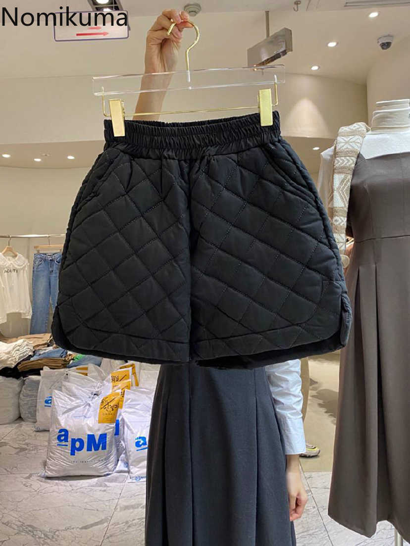 Nomikuma Women Winter Shorts Korean Argyle Wide Leg Bottoms Stretch High Waist Short Pantalones Cortos De Mujer 6D539 210611, Black
Nomikuma Women Winter Shorts Korean Argyle Wide Leg Bottoms Stretch High Waist Short Pantalones Cortos De Mujer 6D539 210611, Black