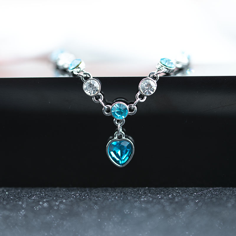 Crystal Heart charm Bracelet Blue Sea Diamond Bracelets for women children fashion jewelry gift will and sandy, Golden;silver
Crystal Heart charm Bracelet Blue Sea Diamond Bracelets for women children fashion jewelry gift will and sandy, Golden;silver