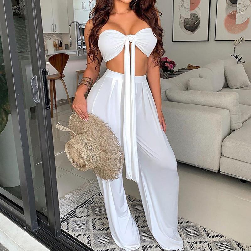 Running Sets Fashion Women Sexy Casual Sleeveless Two-Piece Bow Solid Colors Tube Tops And Wide Leg Long Pants Two Piece Set Tracksuit#g4, Black;blue
Running Sets Fashion Women Sexy Casual Sleeveless Two-Piece Bow Solid Colors Tube Tops And Wide Leg Long Pants Two Piece Set Tracksuit#g4, Black;blue