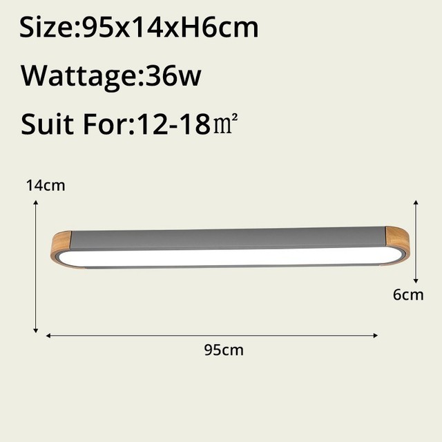 Remote Control Minimalist Ceiling Lights Wooden Decorative Lamps Panels For Living Room Bedroom Corridor Luminaire