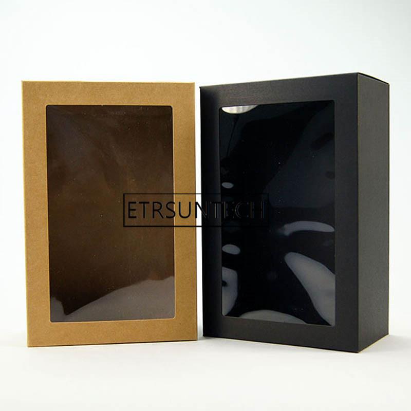 Gift Wrap 100pcs Clear Window Kraft Paper Rectangle Box Universal Folding Toy Clothes Hat Packaging 150*85*230mm
Gift Wrap 100pcs Clear Window Kraft Paper Rectangle Box Universal Folding Toy Clothes Hat Packaging 150*85*230mm