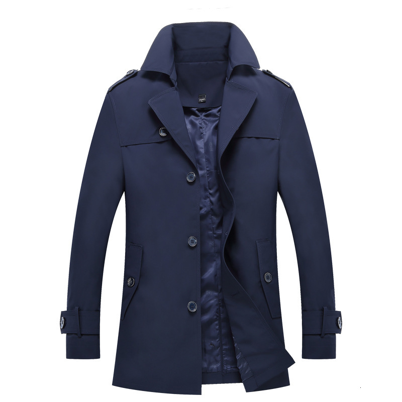 2021 New Men Long Coat Casual Overcoat Windbreaker Mens Spring Autumn Thin Section Business Male Trench Jacket Zcx4, Navy
2021 New Men Long Coat Casual Overcoat Windbreaker Mens Spring Autumn Thin Section Business Male Trench Jacket Zcx4, Navy