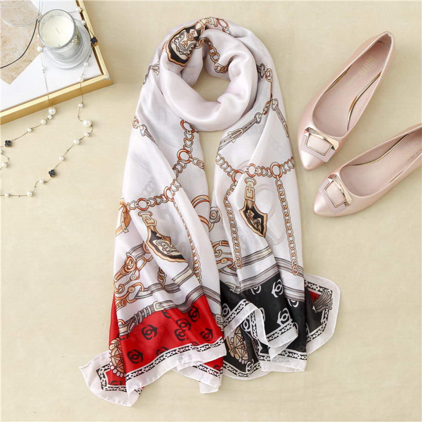 Women's fashion scarves silk scaSilk Scarf Luxury Women Punk Style Long Silk Scrves 90cm*90cm large square wrap silk scarves scarf for women, Blue;gray
Women's fashion scarves silk scaSilk Scarf Luxury Women Punk Style Long Silk Scrves 90cm*90cm large square wrap silk scarves scarf for women, Blue;gray