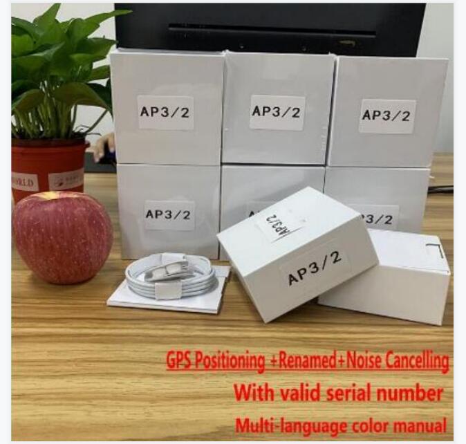 GPS Rename AP2 AP3 Wireless Bluetooth Earbuds H1Chip Wireless Charging Case Optical In-Ear Detection P-ods PK A ir3 P-ro 2gen 3gen earphone
GPS Rename AP2 AP3 Wireless Bluetooth Earbuds H1Chip Wireless Charging Case Optical In-Ear Detection P-ods PK A ir3 P-ro 2gen 3gen earphone