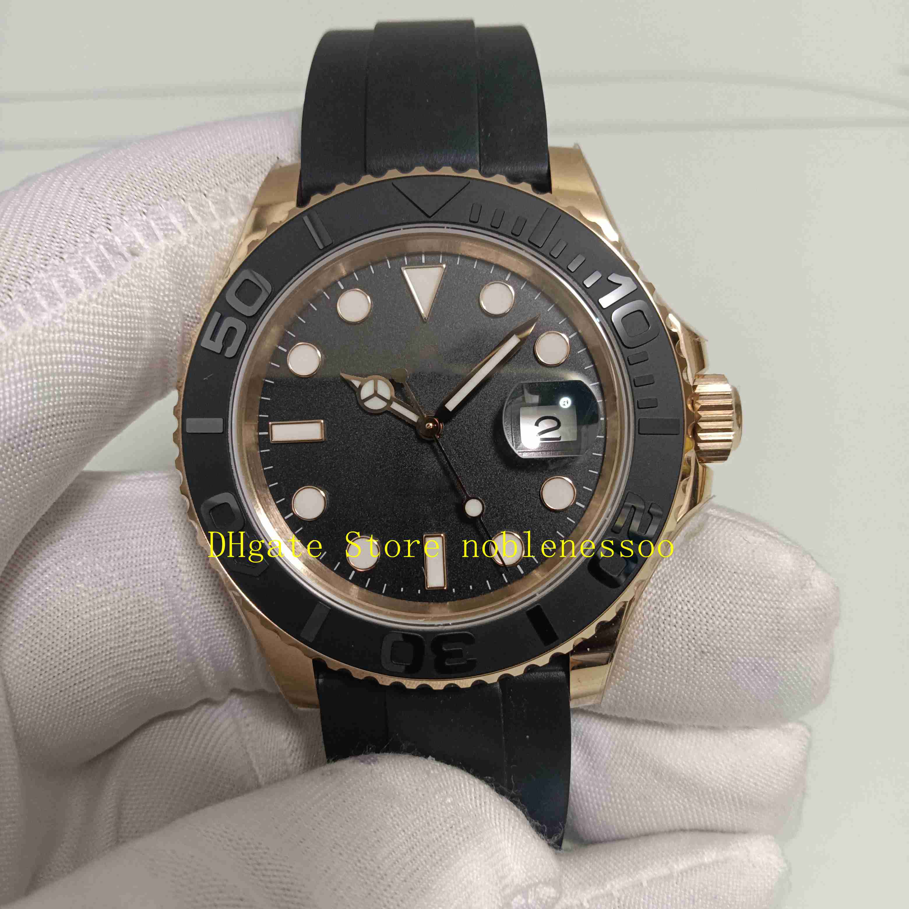 Real Photo Cal.3235 Movement Watches Mens 904L Steel 40mm 18ct Rose Gold 126655 Black Dial Oysterflex Rubber Bracelet Men's 116655 EW Factory Men Eta Automatic Watch, 01
Real Photo Cal.3235 Movement Watches Mens 904L Steel 40mm 18ct Rose Gold 126655 Black Dial Oysterflex Rubber Bracelet Men's 116655 EW Factory Men Eta Automatic Watch, 01