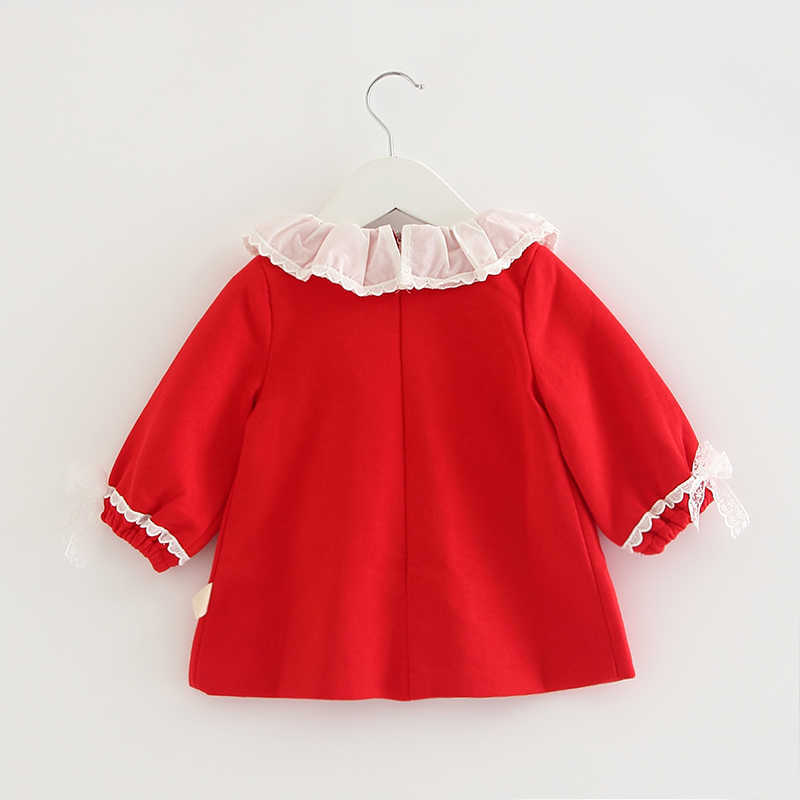 Toddler Girls Year Red Dress born Christmas Christening Birthday Frocks infant Clothes Girl Princess Dresses 210615