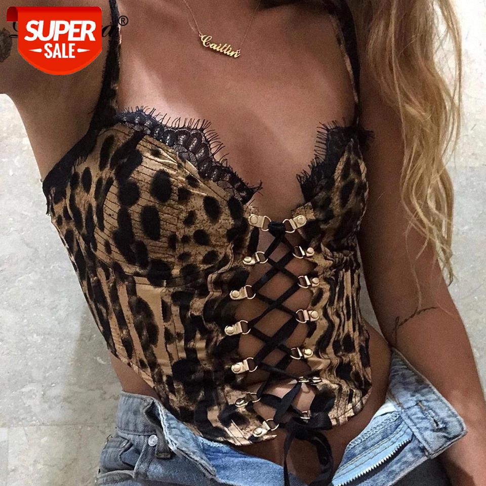 Dulzura leopard lace patchwork women corset crop top camis bandage cross hollow out bodycon sexy streetwear club autumn winter #5l7Q, White
Dulzura leopard lace patchwork women corset crop top camis bandage cross hollow out bodycon sexy streetwear club autumn winter #5l7Q, White