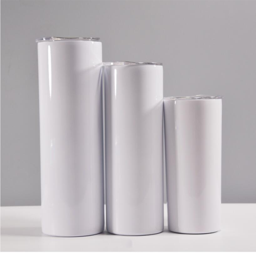 20oz Sublimation Skinny Tumblers 30oz Straight Blank White Tumbler with Lid Straw Stainless Steel Vacuum Insulated Sippy Cup
20oz Sublimation Skinny Tumblers 30oz Straight Blank White Tumbler with Lid Straw Stainless Steel Vacuum Insulated Sippy Cup