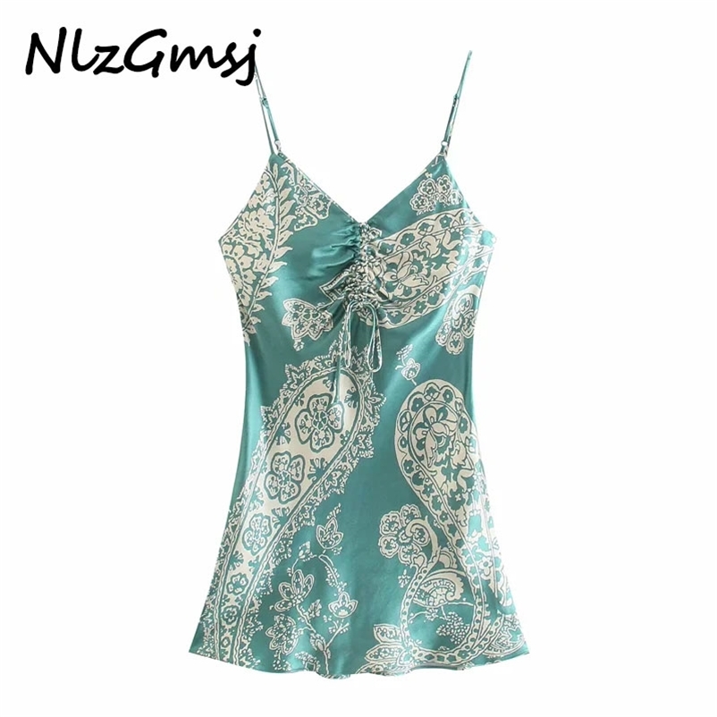 Dress Woman V Neck Strap e Elegant Drawstring Sleeveless Printed Mini es Ladies 04 210628, As picture
Dress Woman V Neck Strap e Elegant Drawstring Sleeveless Printed Mini es Ladies 04 210628, As picture