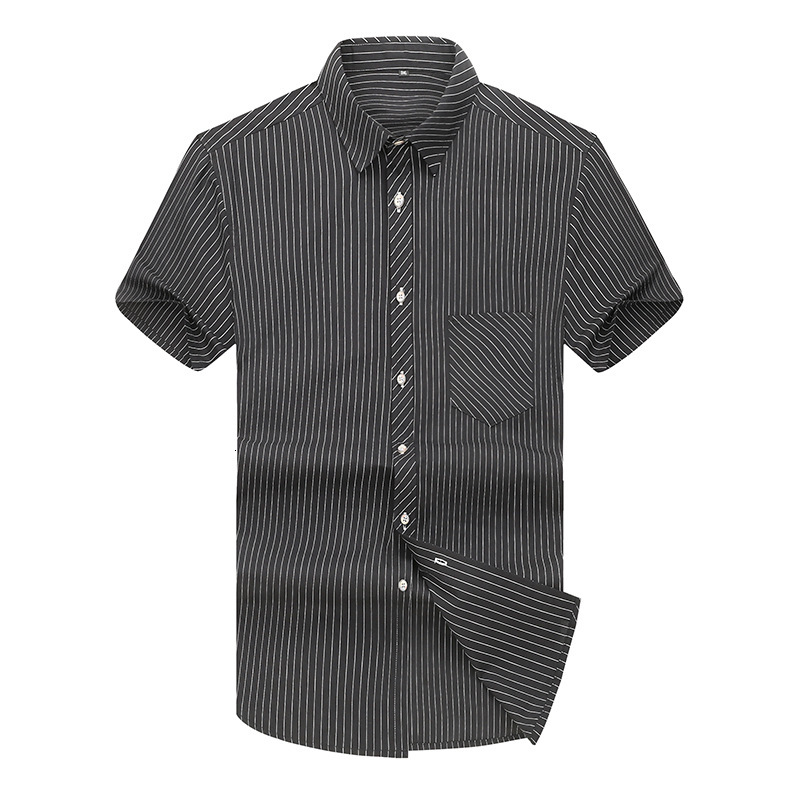 New in Addition to Size 7xl 6xl 5xl Business Casual Men's Short Sleeve Shirt Classic Male Striped Social Shirts Black 2021 8ng4
New in Addition to Size 7xl 6xl 5xl Business Casual Men's Short Sleeve Shirt Classic Male Striped Social Shirts Black 2021 8ng4