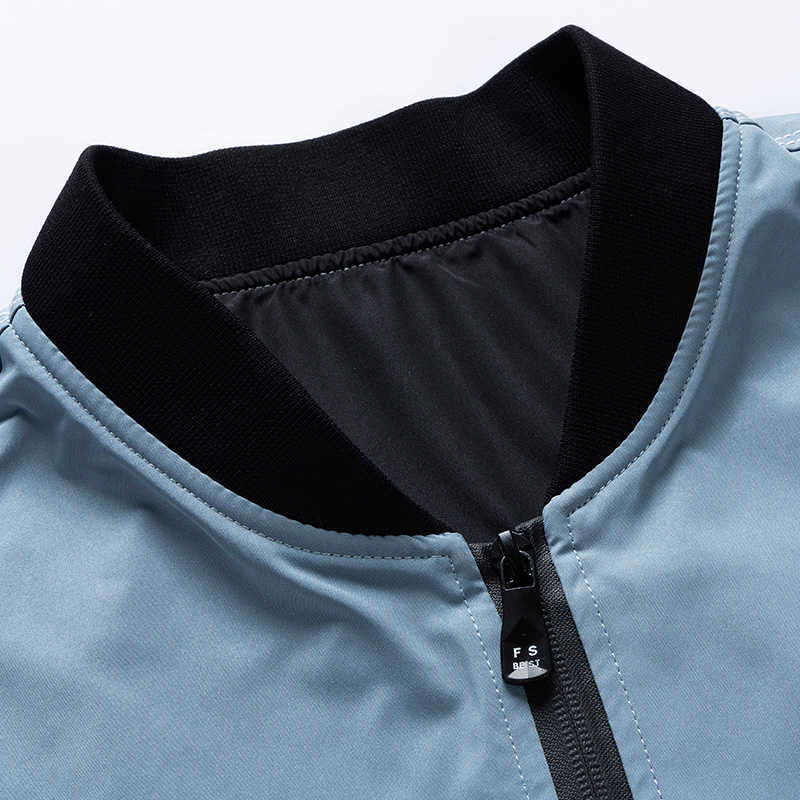 High Quality Men Coat Jacket Zipper Outwear Coat Male Spring Autumn Solid Casual Jacket Male Polyester Casual Coats Mens 211009